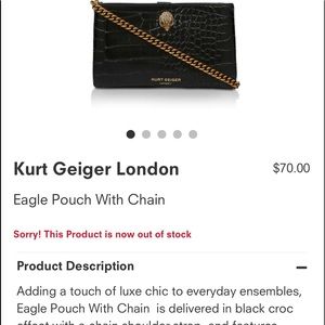 Kurt Geiger crossbody pouc!! Will come with original box Scuff marks on wallet